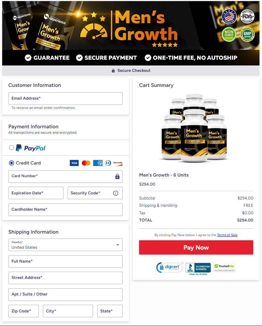 Men's Growth official